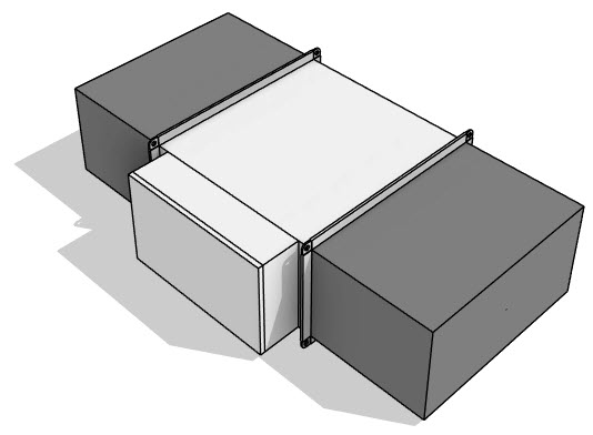 Электрический нагреватель воздуха VKH-E Прямоугольный